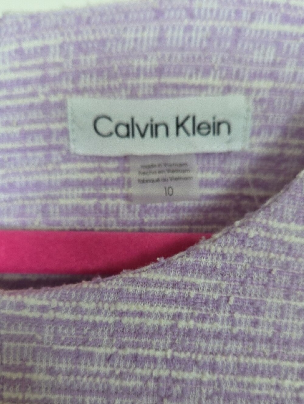 Calvin Klein Boucle Fit And Flare Dress - Picture 5 of 7